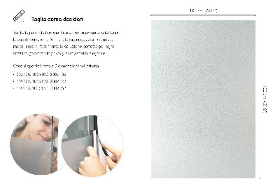 Pellicola privacy traslucida