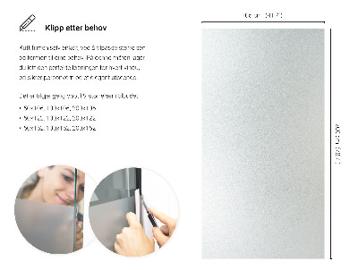 Pellicola privacy traslucida