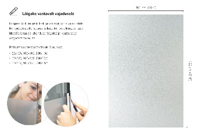 Pellicola privacy traslucida