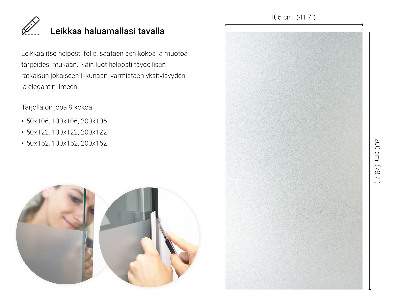 Pellicola privacy traslucida