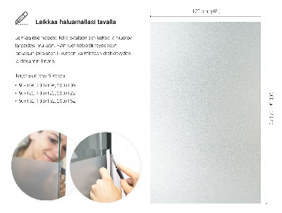 Pellicola privacy traslucida