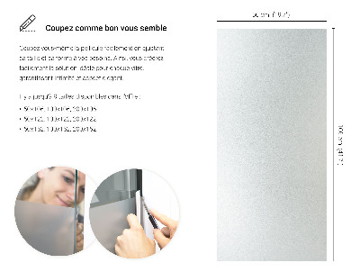 Pellicola privacy traslucida