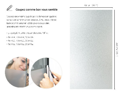 Pellicola privacy traslucida