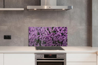 Pannello paraschizzi cucina Fiori viola