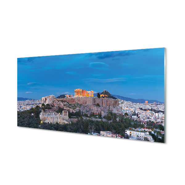 Rivestimento parete cucina Grecia Panorama di Atene