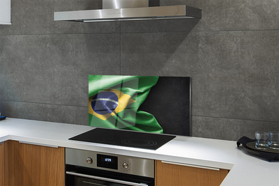 Pannello paraschizzi cucina La bandiera del Brasile
