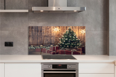 Rivestimento parete cucina Albero di Natale, regali, decorazioni per tavole