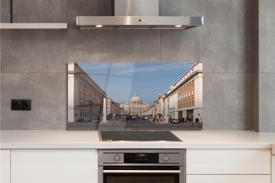 Pannello paraschizzi cucina Le strade del Duomo di Roma