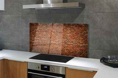 Pannello paraschizzi cucina Muro di mattoni d'epoca