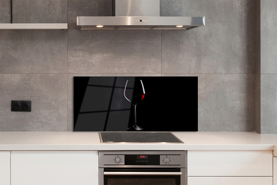 KitchenYeah© Pannelli Paraschizzi x Cucina Lastra in Alluminio 80x55 cm  Alzatina Paraspruzzi Pannello per Cucine Vino Rosso - Vino Bianco - Vetro -  Nero : : Casa e cucina