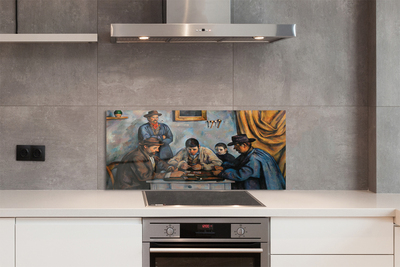 Pannello paraschizzi cucina Giocatori di carte - Paul Cézanne
