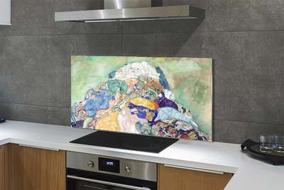 Pannello paraschizzi cucina Baby (culla) - Gustav Klimt
