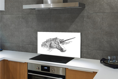 Rivestimento parete cucina Unicorno di disegno