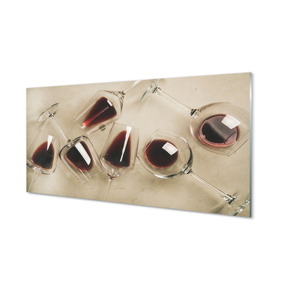 Rivestimento parete cucina Bicchieri di vino