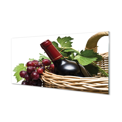 Pannello paraschizzi cucina Un cesto di uva da vino