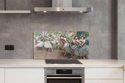 Rivestimento parete cucina Scena del balletto di Edgar Degas