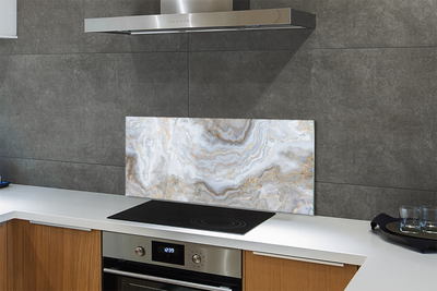 Pannello rivestimento cucina Macchie di pietra di marmo