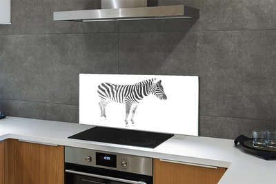 Rivestimento parete cucina Zebra dipinta