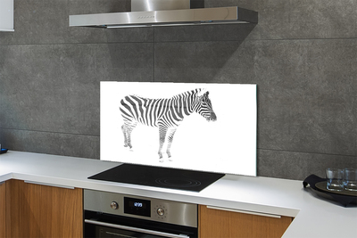 Rivestimento parete cucina Zebra dipinta