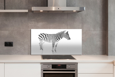 Rivestimento parete cucina Zebra dipinta