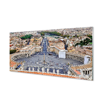 Pannello paraschizzi cucina Panorama di Piazza del Vaticano di Roma