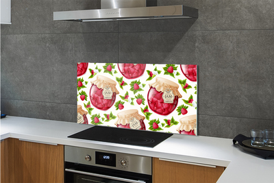 Rivestimento parete cucina Marmellata di lamponi