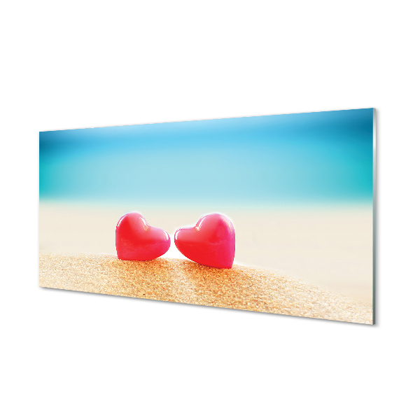 Pannello paraschizzi cucina Un mare di cuore