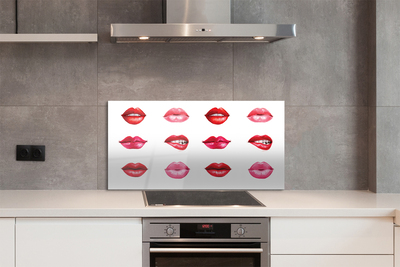 Rivestimento parete cucina Labbra rosse e rosa