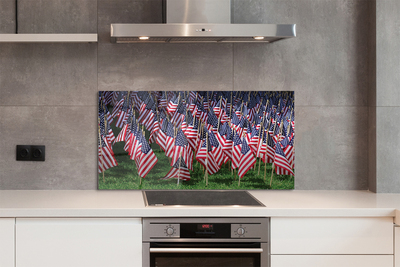 Pannello paraschizzi cucina Bandiere degli Stati Uniti d'America