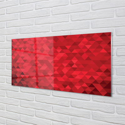 Rivestimento parete cucina Modello rosso di triangoli