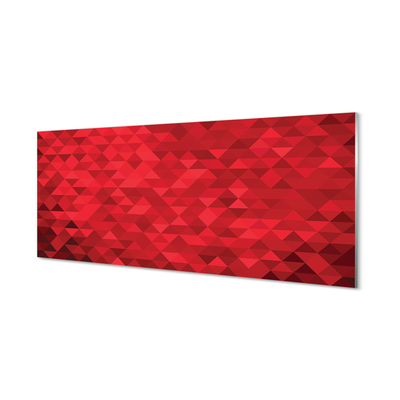 Rivestimento parete cucina Modello rosso di triangoli