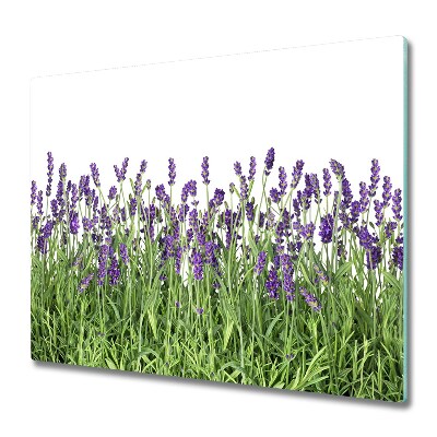 Tagliere in vetro Fiori di lavanda