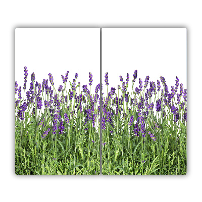 Tagliere in vetro Fiori di lavanda