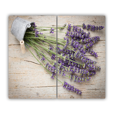 Tagliere in vetro Lavanda in una pentola