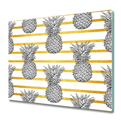 Tagliere in vetro Strisce di ananas