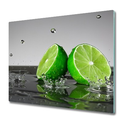 Tagliere in vetro-Arredamento cucina-Tagliere in vetro personalizzato- Tagliere in vetro foglia verde -  Italia