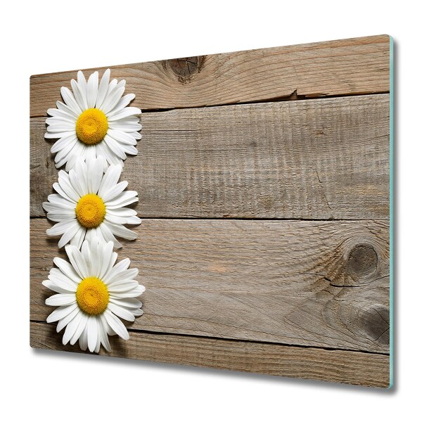 Tagliere in vetro temperato Daisy Wood