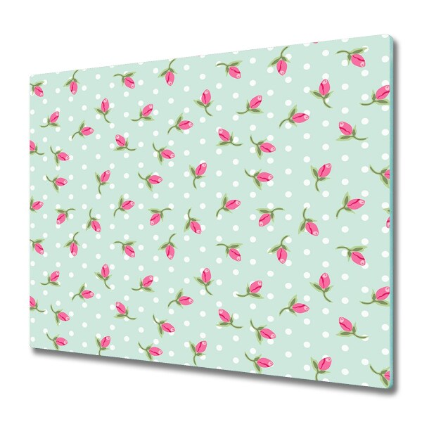 Tagliere in vetro Rose di pattern