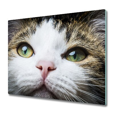 Tagliere in vetro Occhi di gatto verde