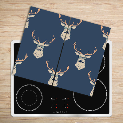 Tagliere in vetro Deer hipster