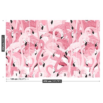 Carta da parati Flamingos rosa