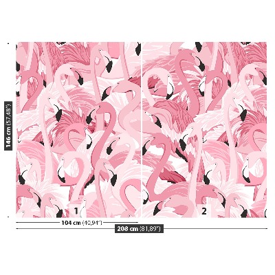 Carta da parati Flamingos rosa