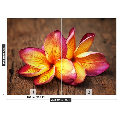 Carta da parati Plumeria Wood