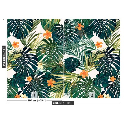 Carta da parati Pattern hawaiano