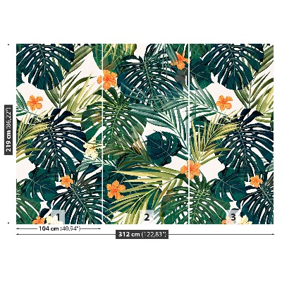 Carta da parati Pattern hawaiano