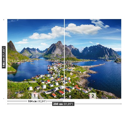 Carta da parati Lofoten Norvegia