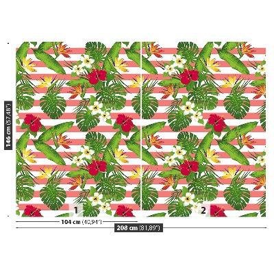 Carta da parati Fiori tropicali