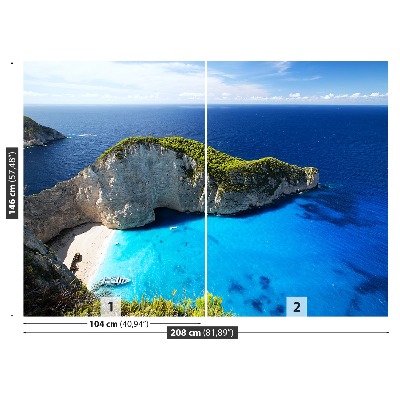 Carta da parati Spiaggia navagio