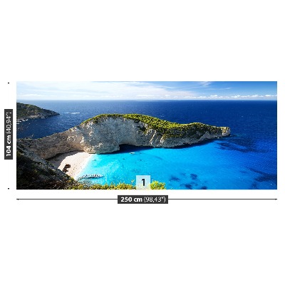 Carta da parati Spiaggia navagio