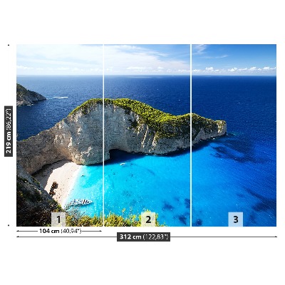 Carta da parati Spiaggia navagio